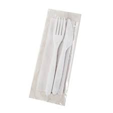 25- CUBIERTOS TENEDOR/CUCHILLO /SERVILLETA